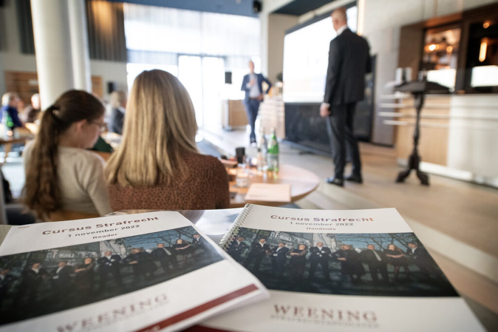 Cursus Strafrecht — Weening Strafrechtadvocaten Weening Strafrechtadvocaten - cursus strafrecht november 2022